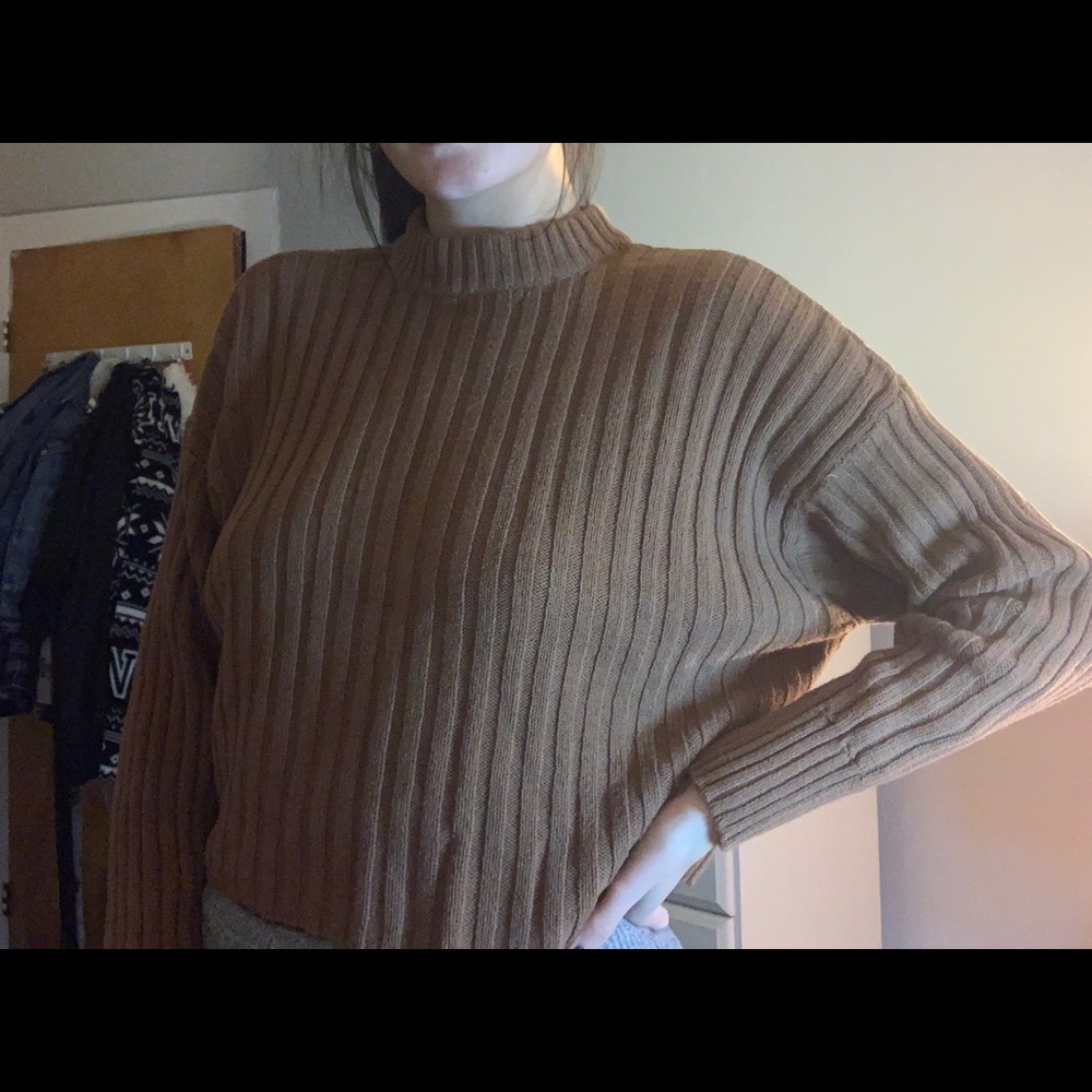 american eagle mock neck sweater top